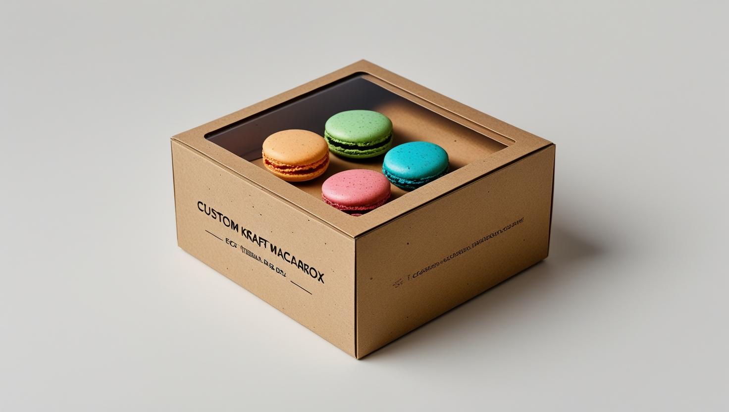 Custom Kraft Macaron Boxes